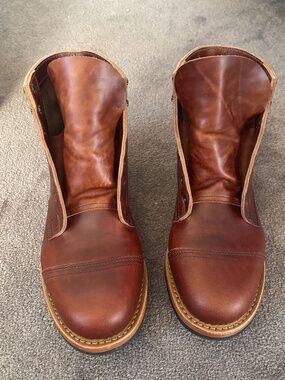 Truman Boots Redwood Double Shot Cap Toe (Iron Ranger)